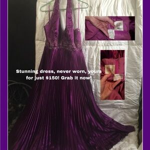 Elegant Purple Evening Gown